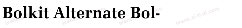 Bolkit Alternate Bol字体转换